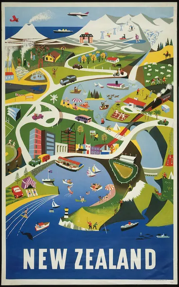 Image: Beytagh, Dennis Arthur Leo, 1924-2016: New Zealand / Beytagh. R E Owen, Government Printer, Wellington, New Zealand, 1960.