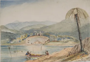 Image: Pawatanui, Rangihaiataís pah in 1846. 1849.