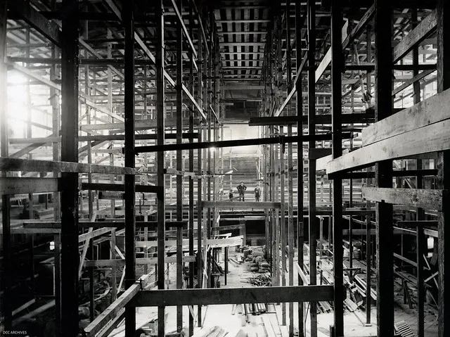 Interior Construction of Dunedin Town Hall