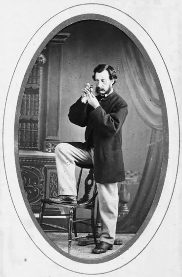 James Hector, about 1863 Image: James Hector, about 1863