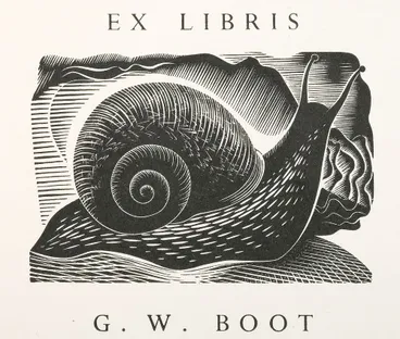 Image: Bookplate: Ex libris G.W. Boot.