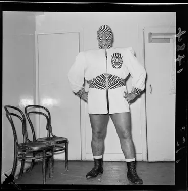 Image: George Bollas, the 'Zebra Kid', American wrestler