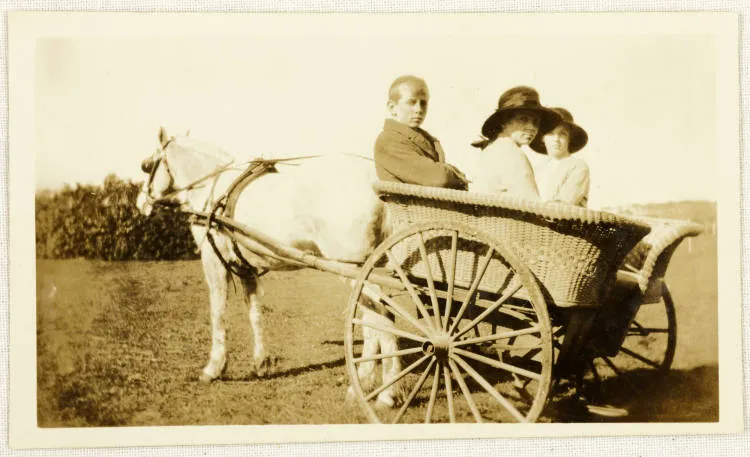 'Governess cart', Papatoetoe, ca 1920