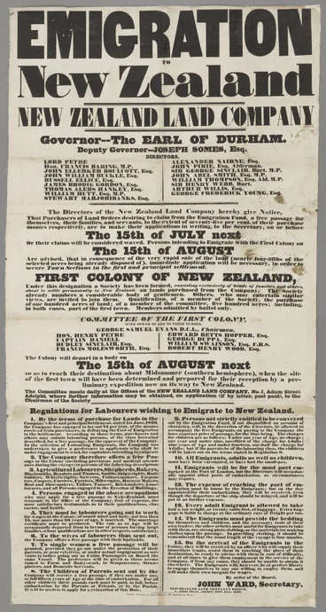 Image: "Emigration to New Zealand New Zealand Land Company"