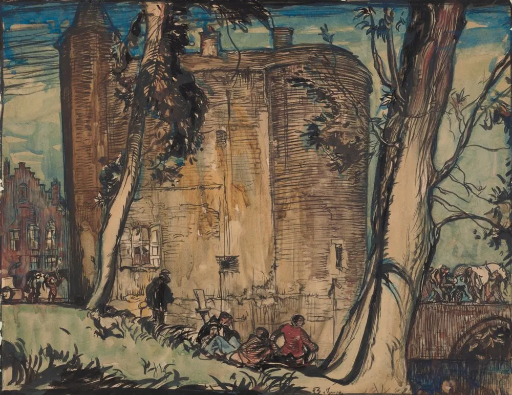 Old gateway at Bruges