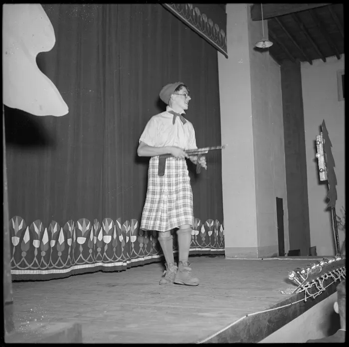 One of the entertainers in the Kiwi Concert Party, Egypt