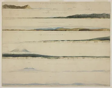 Image: [Heaphy, Charles] 1820-1881 :View of the rocks laying off Point Jackson - North entrance of Queen Charlotte's Sound [Between 1839 and 1844?]