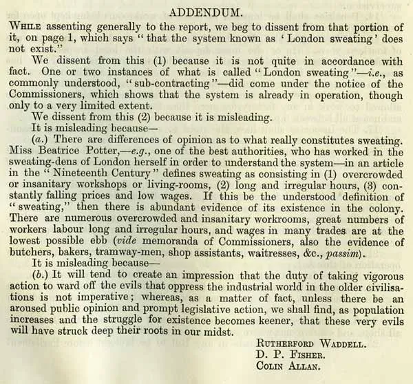 1890 Sweating Commission