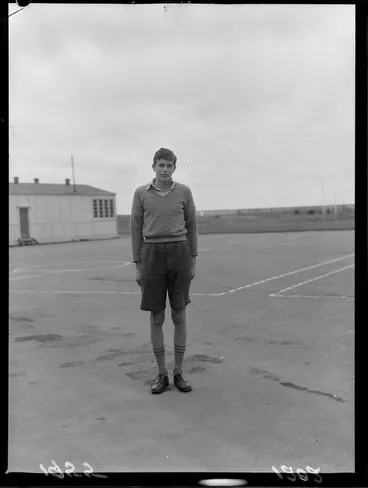 Image: Unidentified tall student at Rongotai College, Wellington