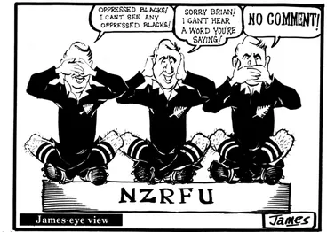 Image: Lynch, James, 1947-: NZRFU. 18 August 1980