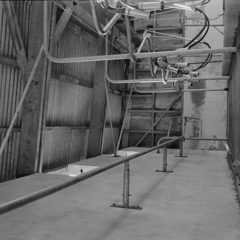 Conversion of herringbone shed, Tokaroa, 1960