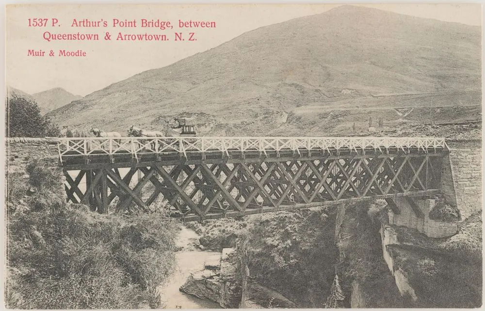 Arthur's Point Bridge, between Queenstown and Arrowtown, New Zealand
