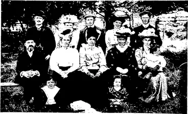 Image: PASSENGERS, AND DESCENDANTS OF. BY THE JOHN WICKLIFFE, 1848. (Otago Witness, 31 March 1909)