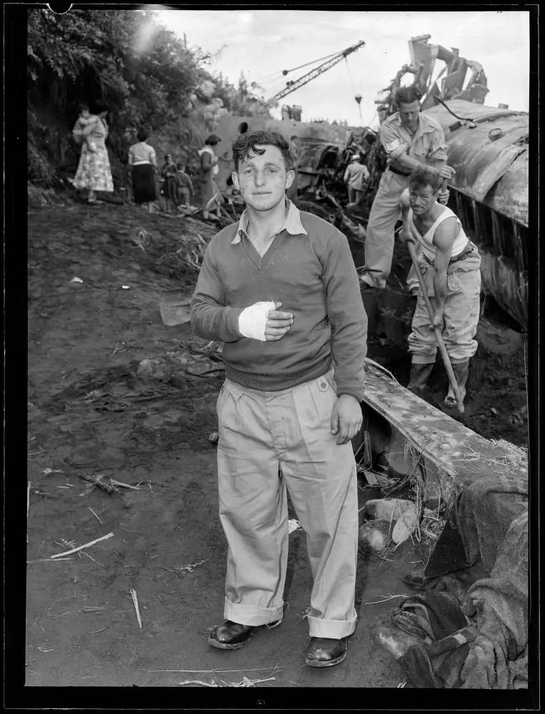Tangiwai Railway Disaster survivor Louis Green, 1953