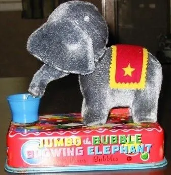 Toy, Jumbo The Bubble Blowing Elephant.