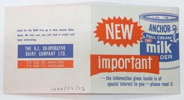 Image: Leaflet, Using Anchor full cream milk powder