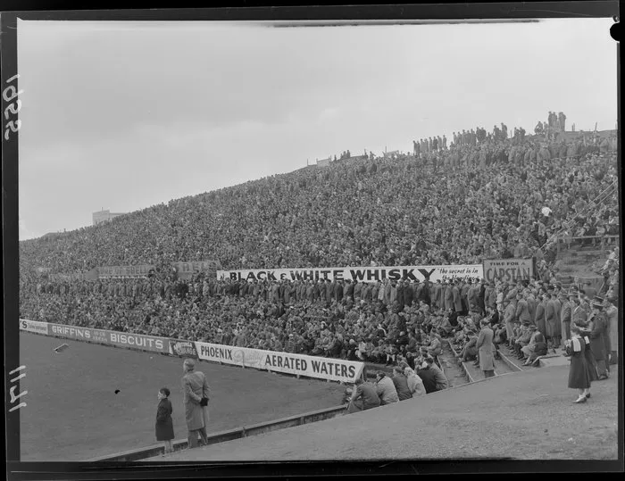 Crowd at Club Rugby match, Athletic Park, Wellington
