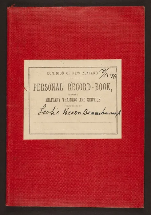 Papers relating to Leslie Heron Beauchamp