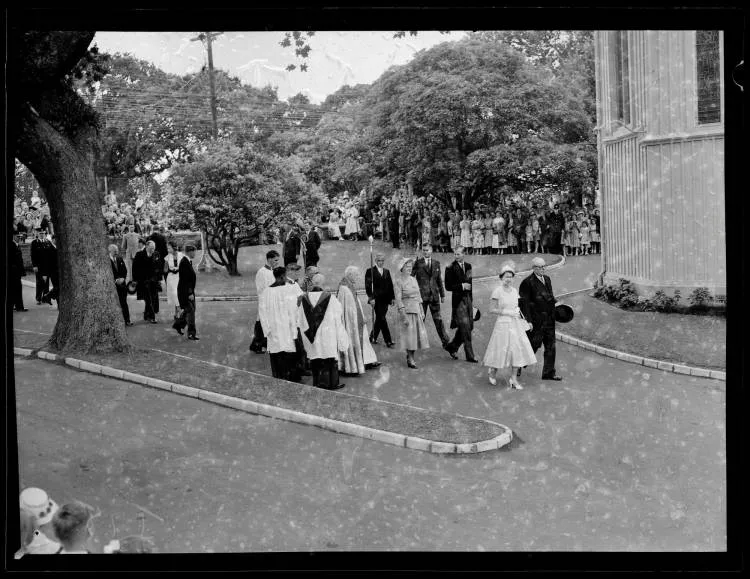 Queen Elizabeth II at St Mary's Church Service, 1953