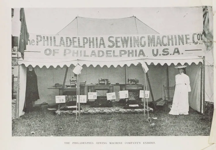 The Philadelphia Sewing Machine Company's exhibit