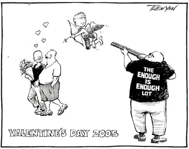 Image: Tremain, Garrick, 1941- :Valentine's Day 2005. Otago Daily Times, 14 February 2005.