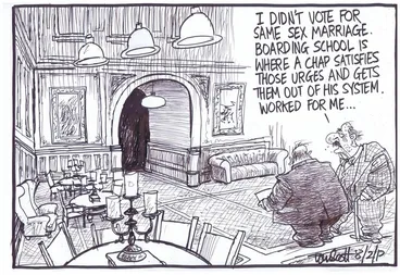 Image: Scott, Thomas, 1947- :'I didn't vote for same sex marriage.' 8 February 2013