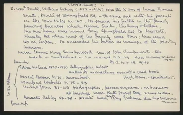 Image: Macdonald Dictionary Record: William Sidney (Lovell-) Smith