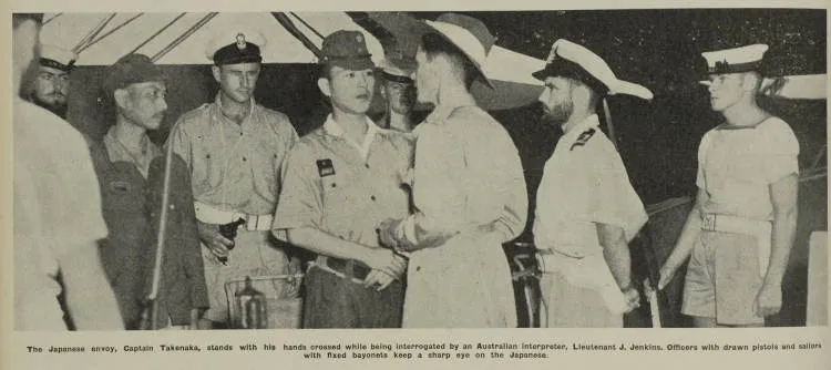 The Japanese surrender in Bougainville