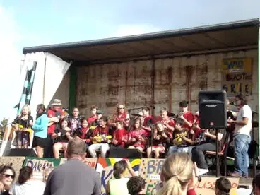 Image: Levin Intermediate Ukelele Orchestra perform Rockin' Robin