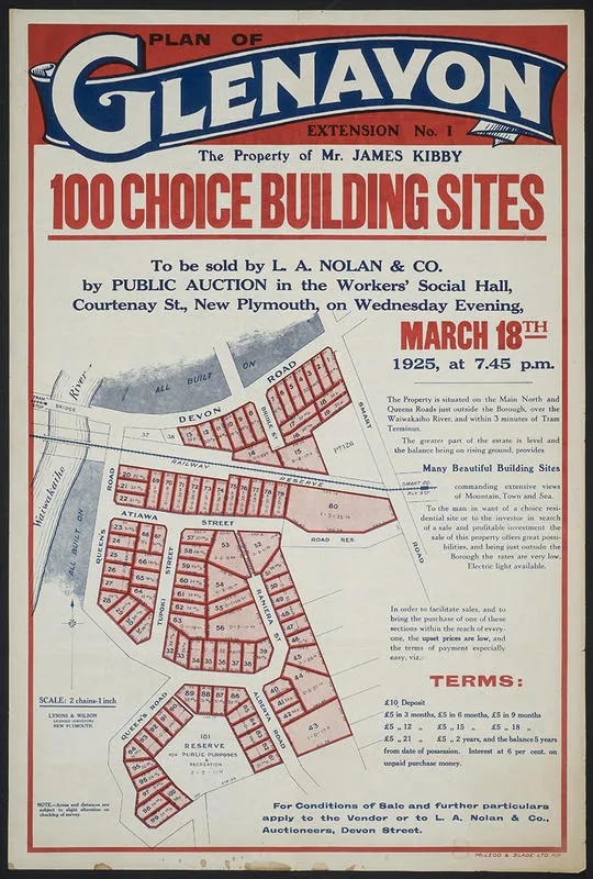 Plan of Glenavon [poster]