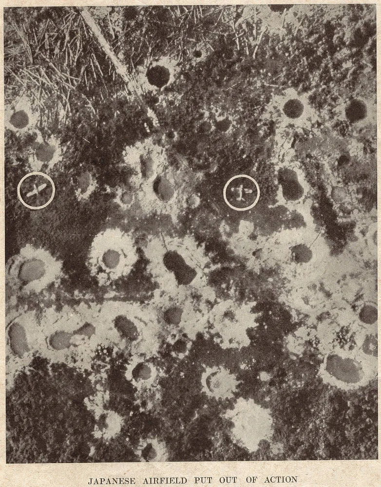 Japanese airfield put out of action
