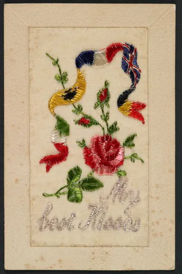 Image: Postcard, 'My best Kisses'