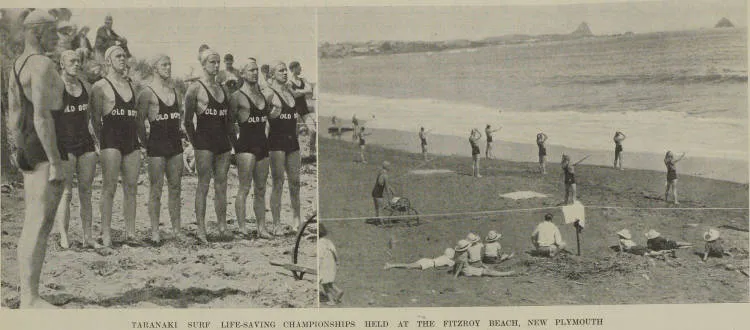 Taranaki surf life-saving championships held at the Fitzroy Beach, New Plymouth
