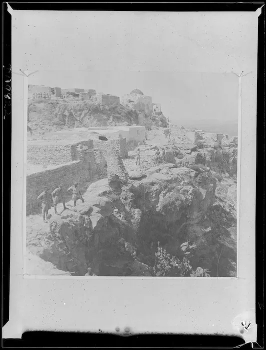 View from Southern end of Takrouna hill, Tunisia - Photograph taken by Father J L Kingan