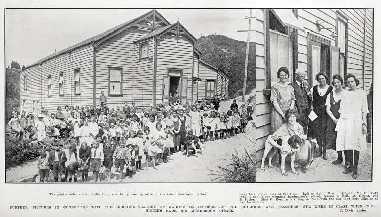 Pictures in connection with the shocking tragedy at Waikino