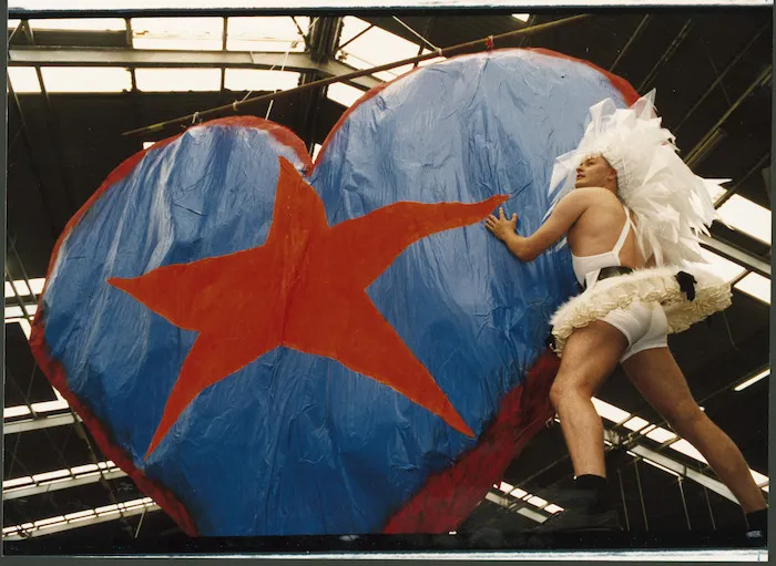 Alisdair France preparing for a dance party - Photograph taken by Mark Coote
