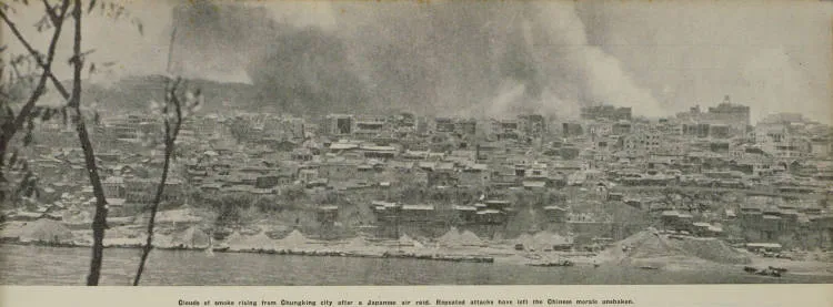 China undaunted by Japanese aggression: Pictures brought from Chungking by Marshal Chiang Kai-Shek’s adviser