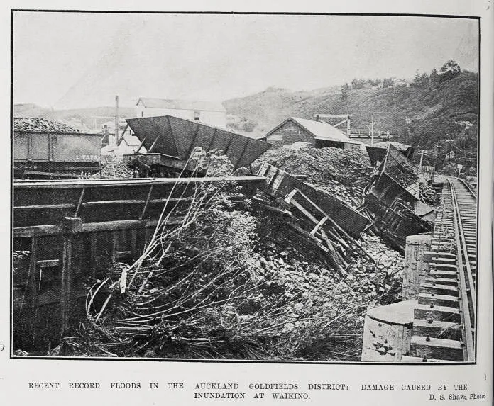 Recent Record Floods In The Auckland Goldfields District