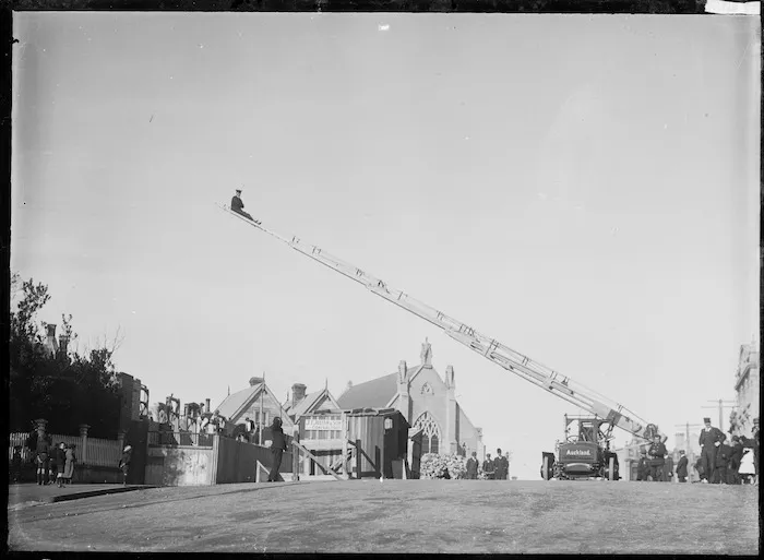 Auckland Fire Brigade at drill
