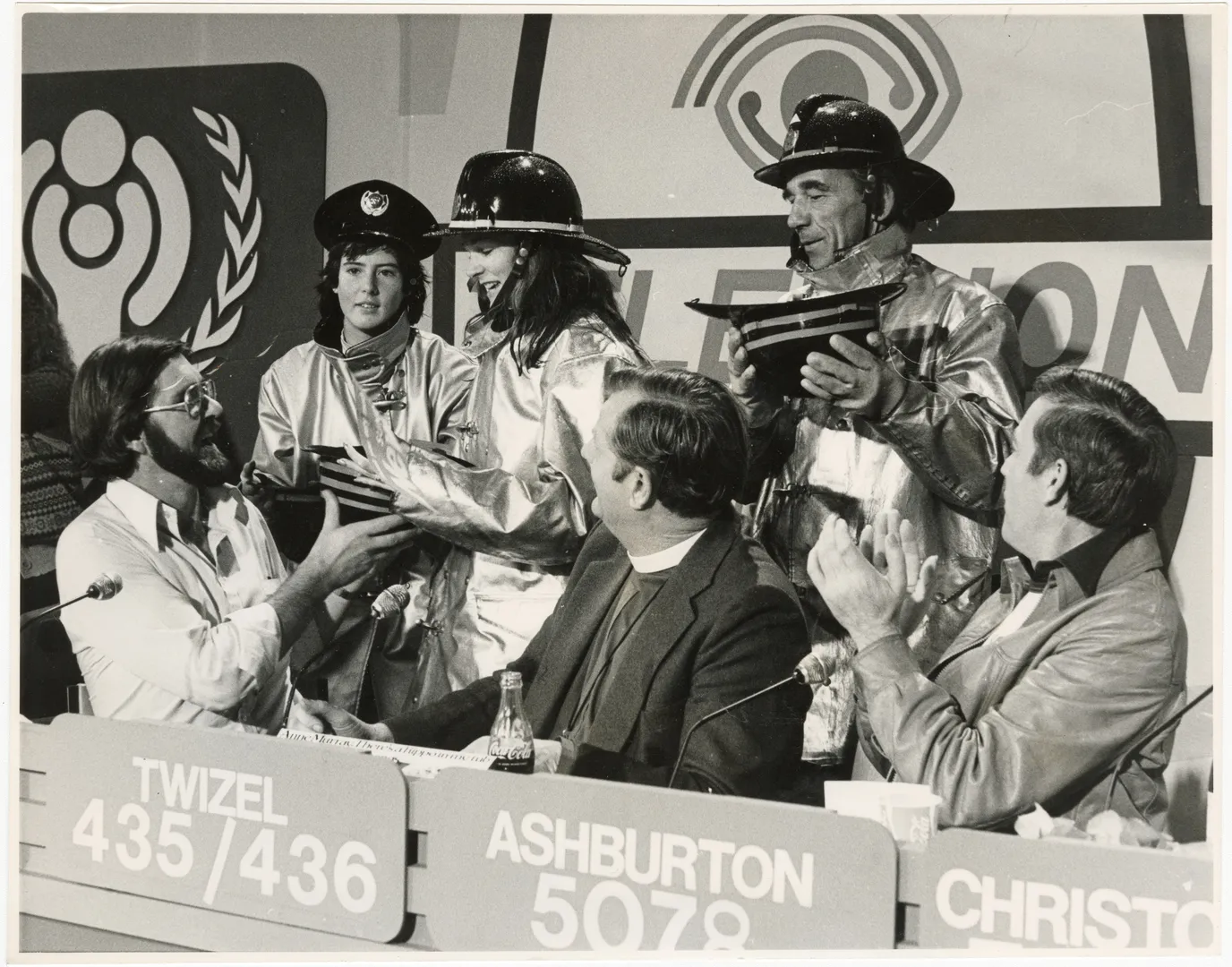 Presentation of funds from fire fighters