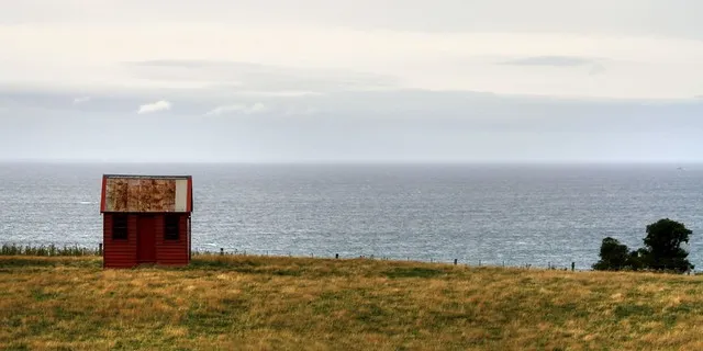 Old building, Matanaka, Waikouiti, Otago, New Zealand