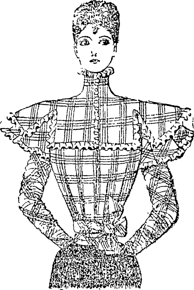 A TARTAN PLAID BLOUSE. (Auckland Star, 11 December 1897)