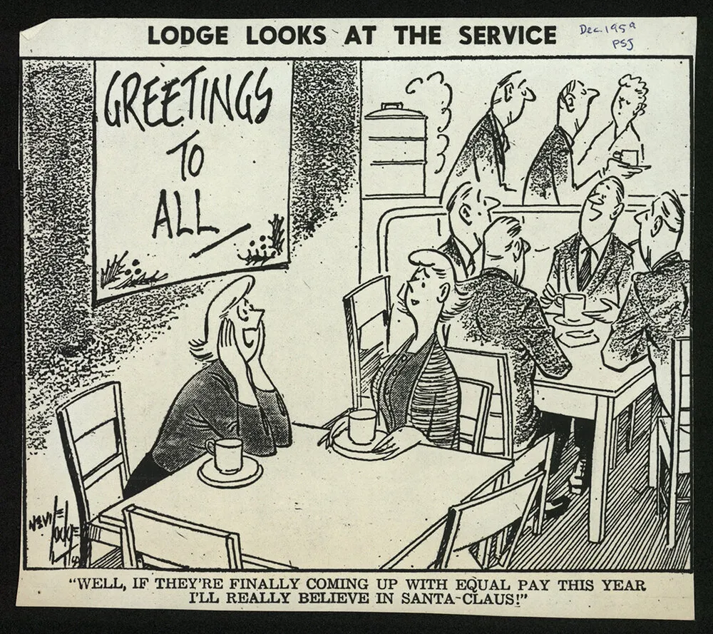 'Lodge Looks at the Service'