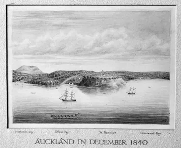 Image: Auckland in December, 1840