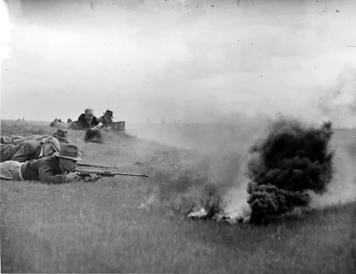 Smoke screen from home made bombs