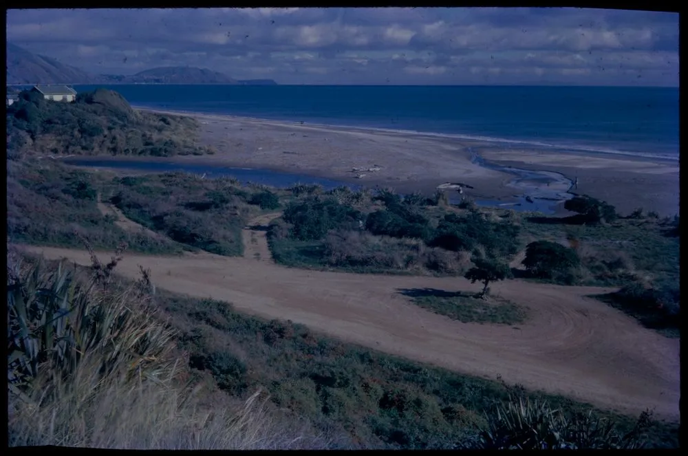 Mouth of Wainui stream just north of Paekakariki ....