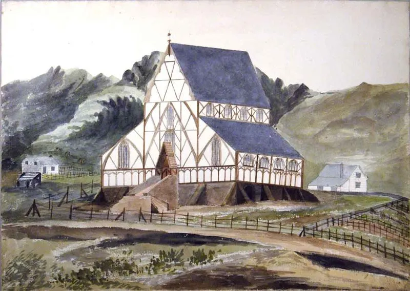 Painting: Holy Trinity Church, Lyttelton