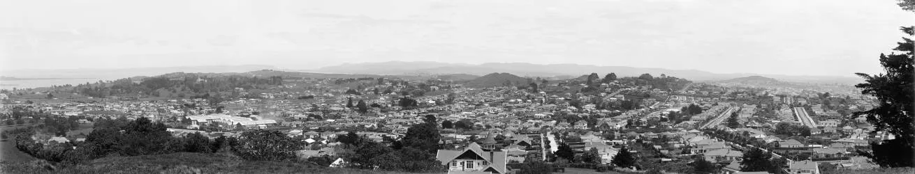 Mount Roskill, Epsom and Mount Albert from One Tree Hill, 1926