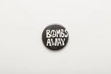 Image: badge, protest