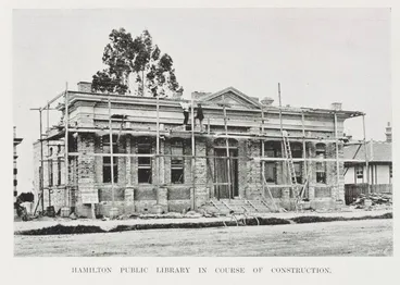 Image: Hamilton public library in course of construction